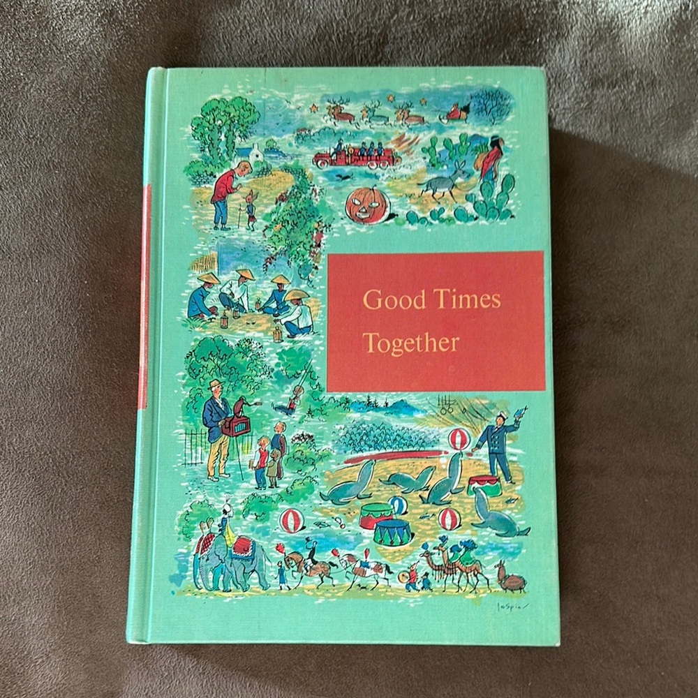 *Vintage* Through Golden Windows Good Times Together Hardback Children's Book
